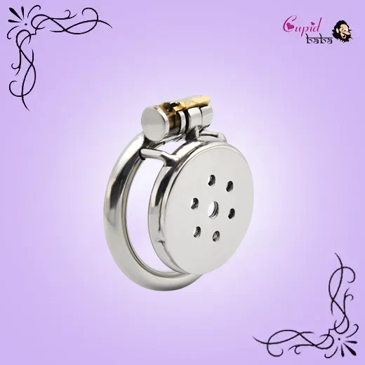 Stainless Steel Flat Chastity Cage Device