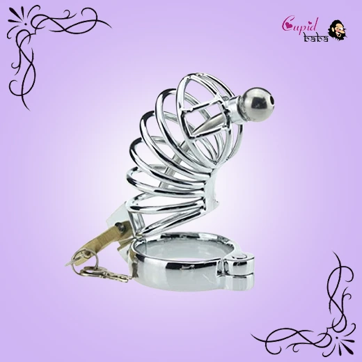 Stainless Steel Lockable Penis Cage For Men