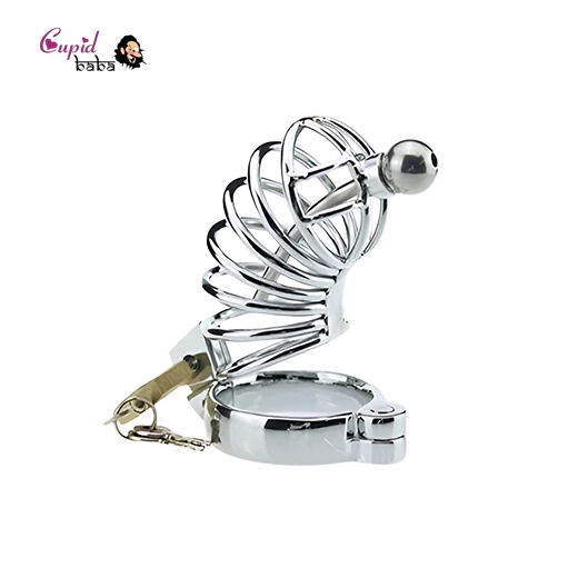 Stainless Steel Lockable Penis Cage For Men