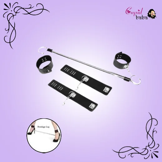 Stainless Steel Restraint Leg Spreader Bar Ankle Cuffs