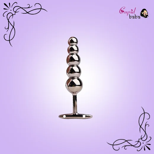 Stainless Steel Round Headed Bead Butt Plug