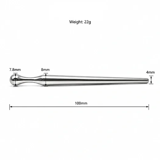 Stainless Steel Urethral Plug Erotic Toy for Men Dilator
