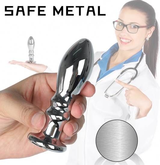 Stainless Steel Anal, Prostate Vibrators with USB charge