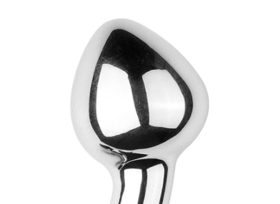 Stainless Steel Anal Plug Curved Sex Toys Women Men G-spot Dildo Butt Plug