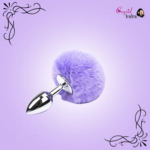 Steel Butt Plug With Rabbit Tail