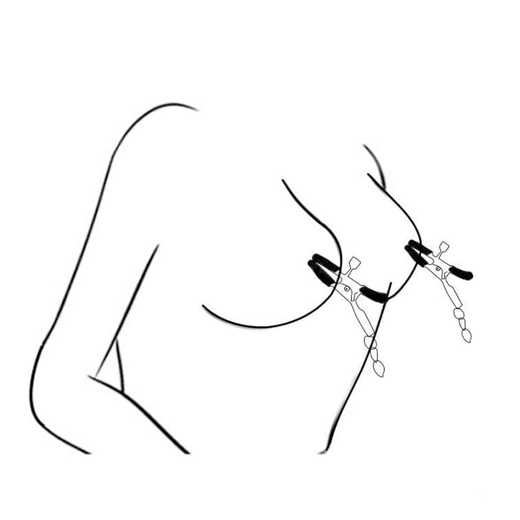 Steel Metal Chain Nipple Clamps