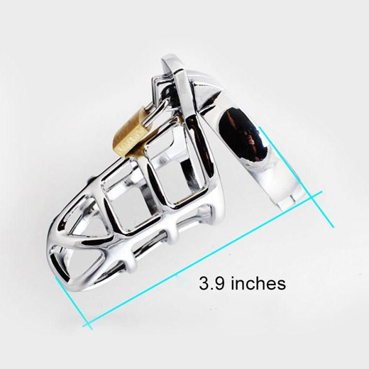 Steel Penis Chastity cage Lock