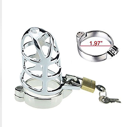 Steel Penis Chastity cage Lock