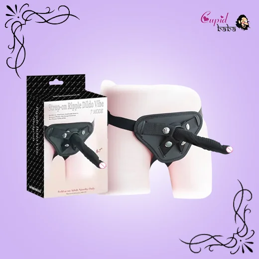 Strap-on Ripple Dildo Vibe