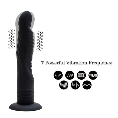 Strap-on Ripple Dildo Vibe