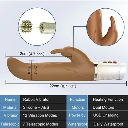 Vibrating Dildo with USB Rechargeable For women
