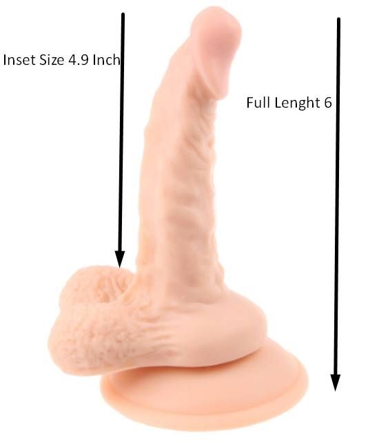 6.1 Inch Strong Suction With Balls Dildo