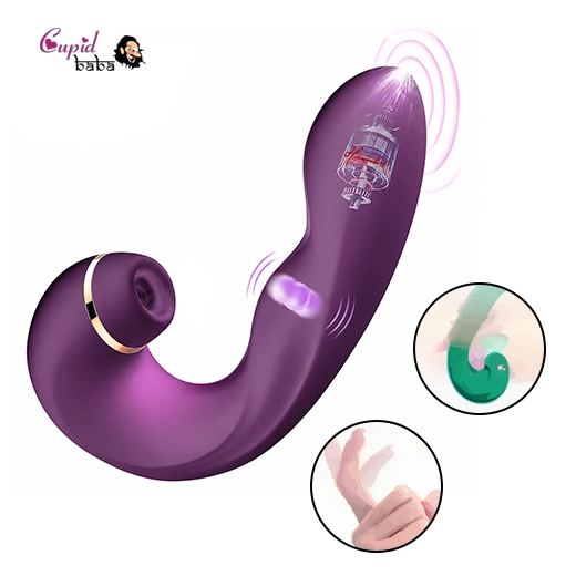 Sucking Vibrator Clit Dildo G-Spot Massager For Women