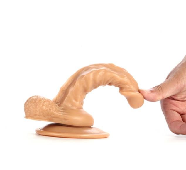 6.1 Inch Strong Suction With Balls Dildo