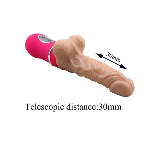 Automatic Telescopic Dildo Heating Vibrating pumping Sex machine