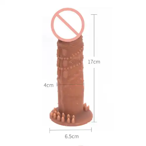 Reusable Thick Condom Silicone Penis Extender Enlargement Sleeve