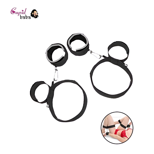 Thigh Bondage Handcuff Wrist & Ankle Cuffs Kit