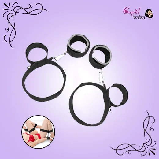 Thigh Bondage Handcuff Wrist & Ankle Cuffs Kit