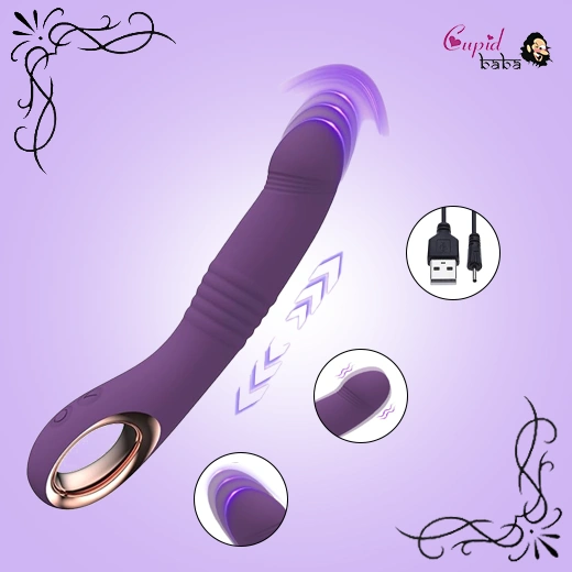 Thrust & Vibrate Realistic Silicone Clitoral Stimulator G Spot Dildo Vibrator Woman Couples