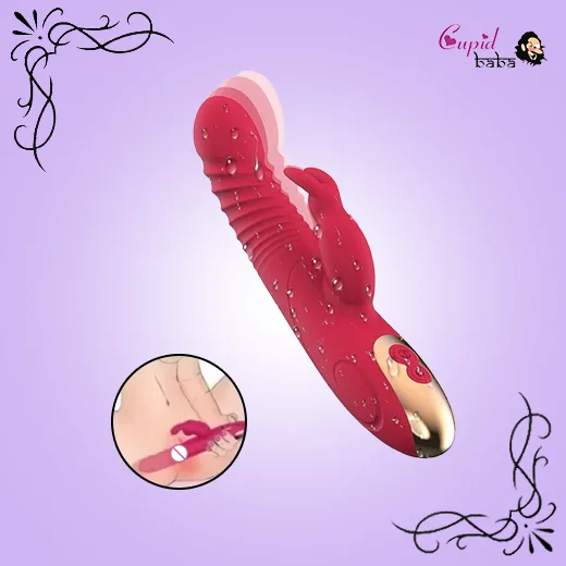 Thrusting Rabbit G Spot Clitoral Stimulator Vibrator with Magnetic Charging