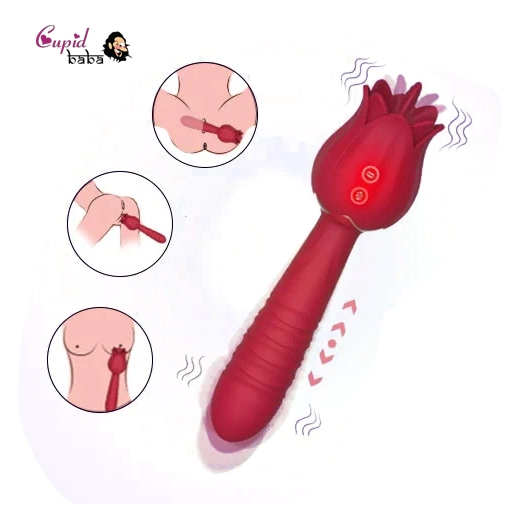 Thrusting Rose Toy With Dildo