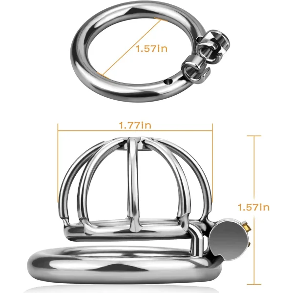 Tomi Stainless Steel Male Chastity Cock Cage