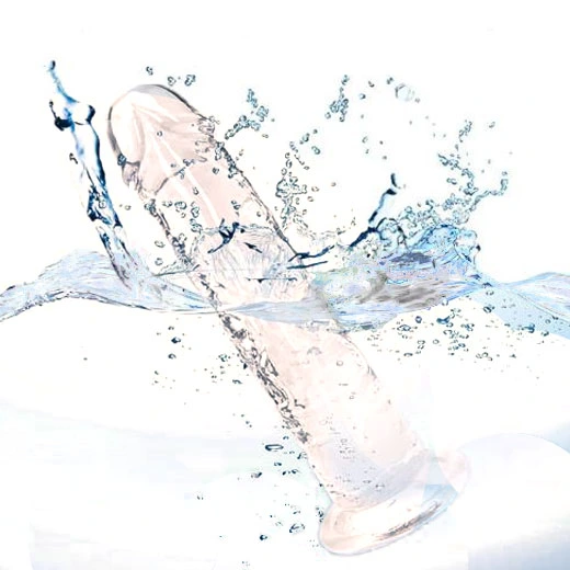 Transparent Hands Free Pleasure Dildo