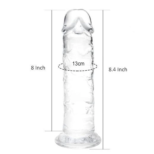 Transparent Hands Free Pleasure Dildo