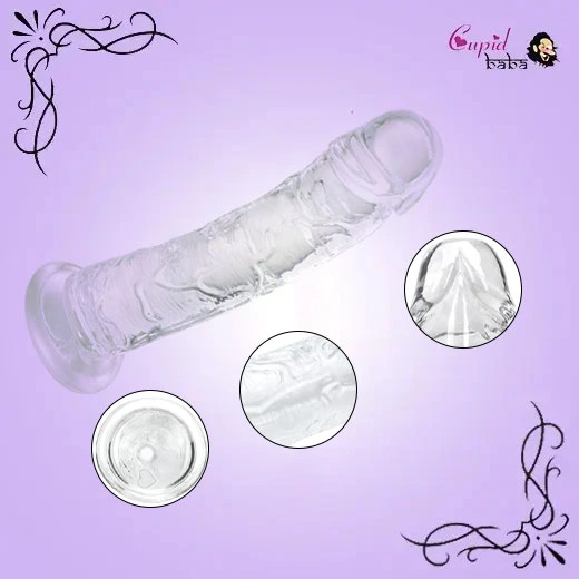Transparent Hands Free Pleasure Dildo