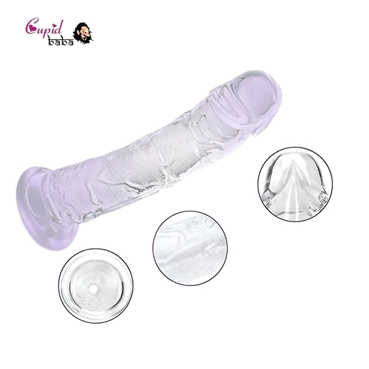 Transparent Hands Free Pleasure Dildo
