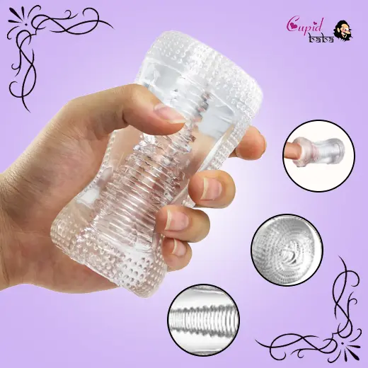 Transparent Portable Male Masturbator