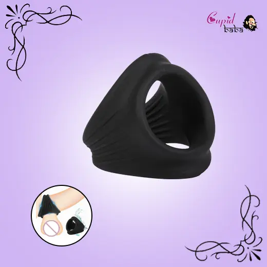 3 Holes Locking Triangle Shape Cock Ball Ring