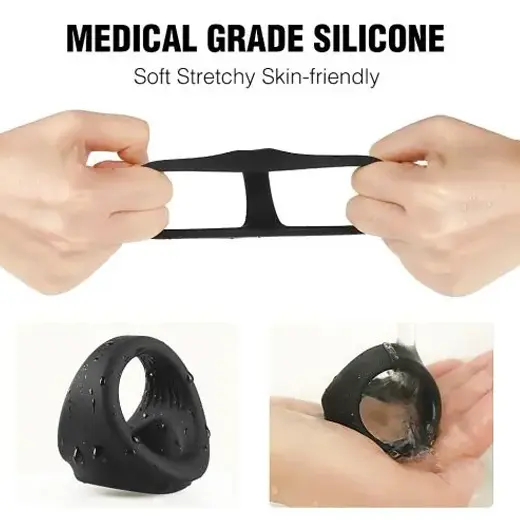 3 Holes Locking Triangle Shape Cock Ball Ring