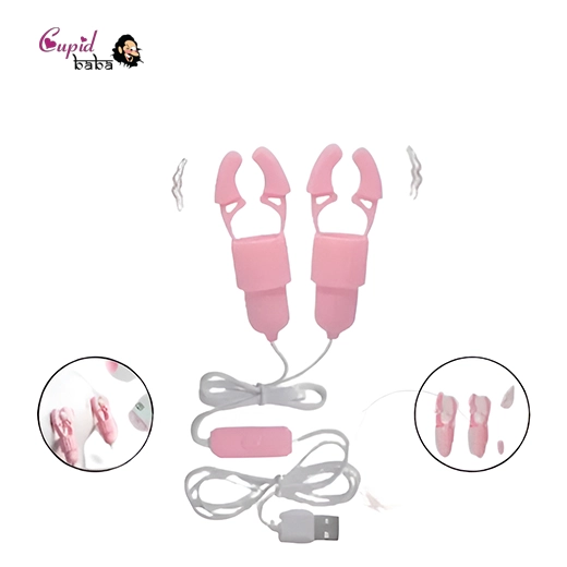 USB Nipple Clamp Vibrator for Women