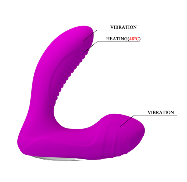 USB Rechargeable Heating Anal Vibrator Prostate Massager