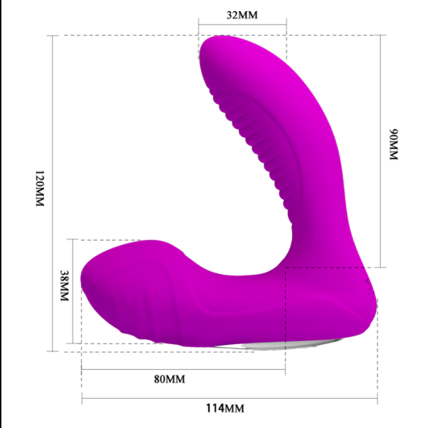 USB Rechargeable Heating Anal Vibrator Prostate Massager
