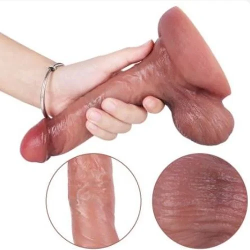 Ultra Realistic Liquid Silicone Dildo With Strong Suction Cup