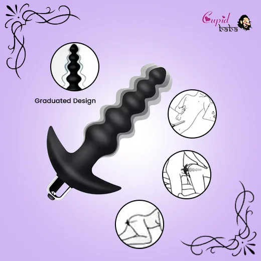 Vibrating Anal Beads Butt Plug Waterproof Bullet Vibrator