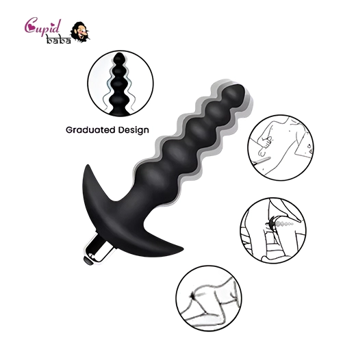 Vibrating Anal Beads Butt Plug Waterproof Bullet Vibrator