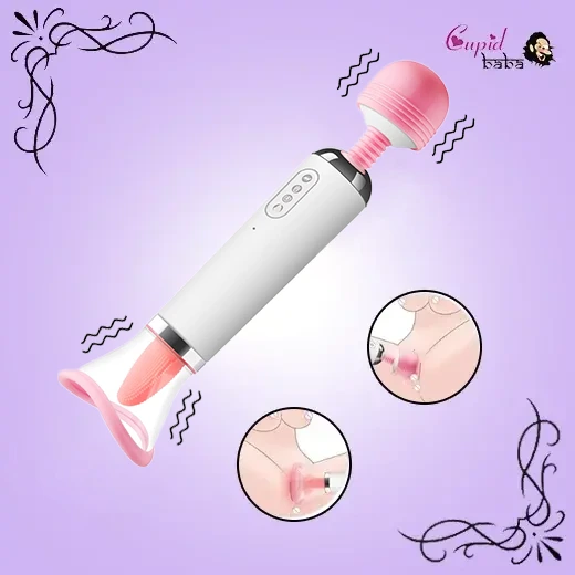 Vibrating Toy Oral Tongue Simulator Sucking Vibration Wand, Multi Speed Clitorial Sucking Toy