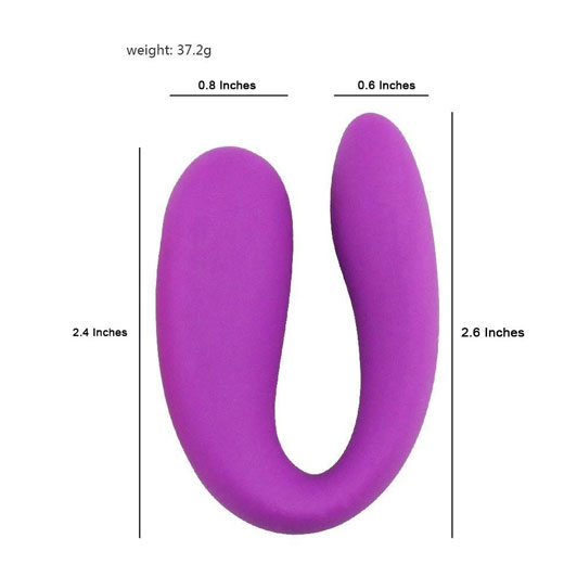 Mini Portable U-shape G-spot Double Head Vibrator