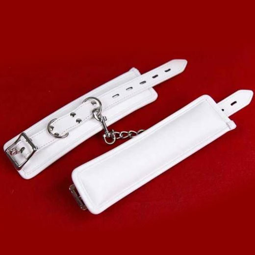 White Handcuffs Women Bondage