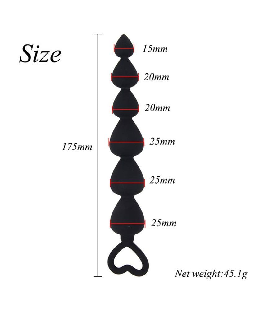 Water Drop Shaped Anal Beads Plug