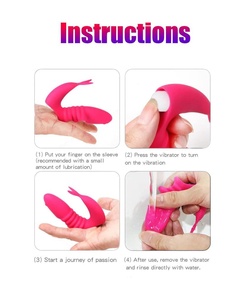 Waterproof Finger Sleeve Vibrator