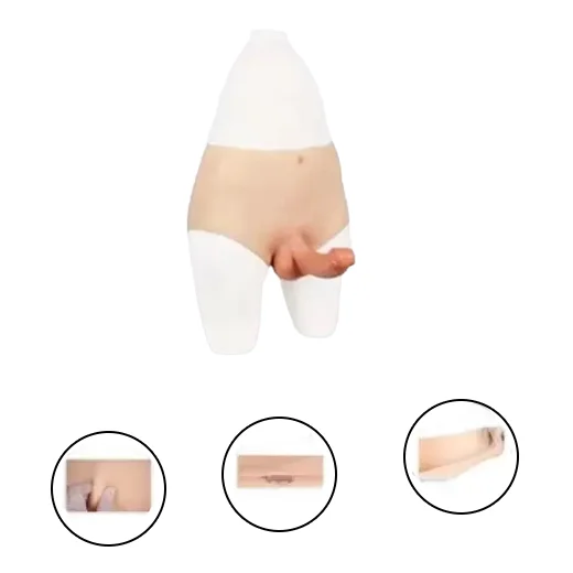 Wearable Realistic Silicone Dildo Panties