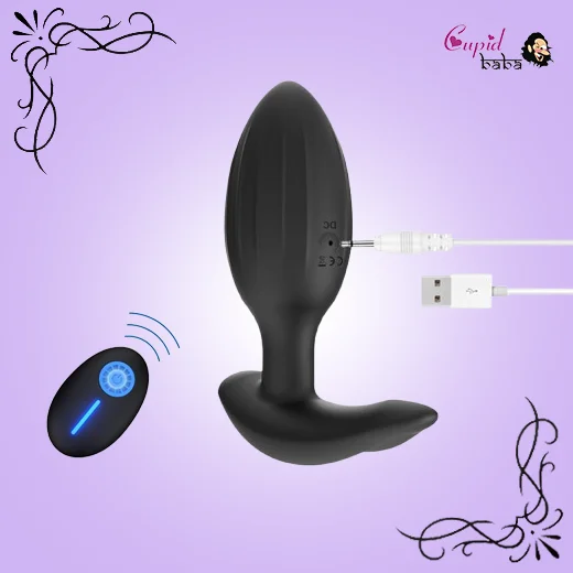 Wireless Remote Control Prostate Stimulator Anal Plug