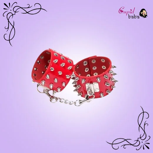 Woman Leather Handcuffs for Sex Couple