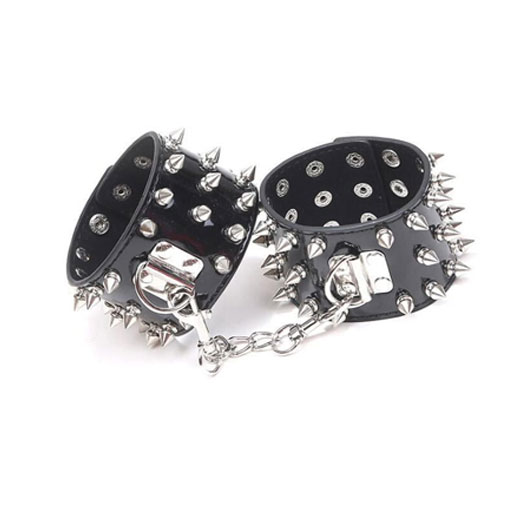 Woman Leather Handcuffs for Sex Couple