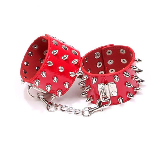 Woman Leather Handcuffs for Sex Couple