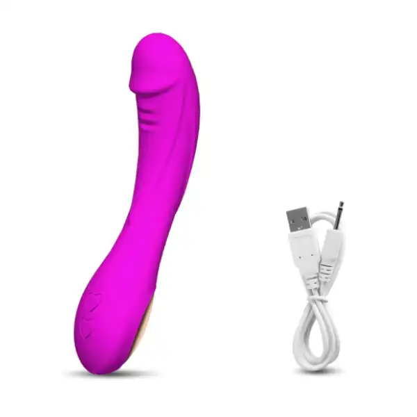 Silicone Flexible Women Powerful Vibrating Dildo